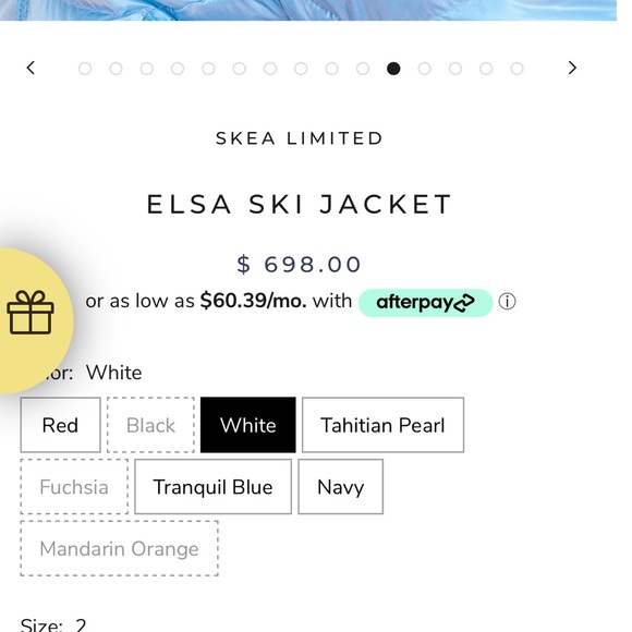 White Elsa Skea Ski Jacket - Picture 5 of 6